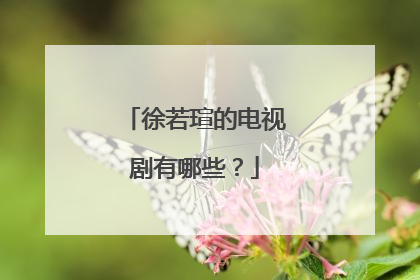 徐若瑄的电视剧有哪些?
