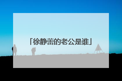 徐静蕾的老公是谁