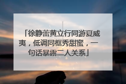 徐静蕾黄立行同游夏威夷，低调同框秀甜蜜，一句话暴露二人关系