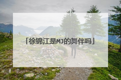 徐锦江是MJ的舞伴吗