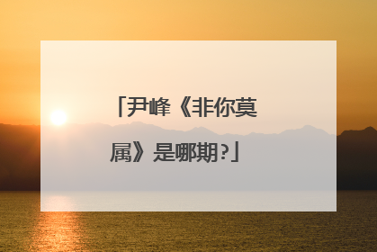 尹峰《非你莫属》是哪期?