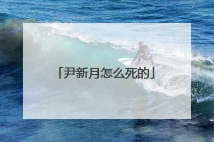 尹新月怎么死的