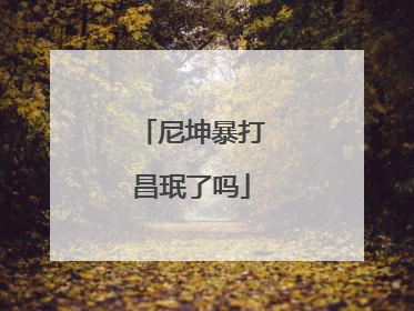 尼坤暴打昌珉了吗