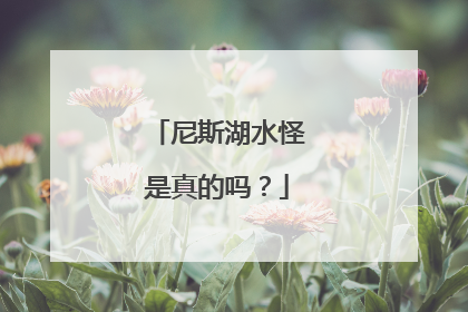 尼斯湖水怪是真的吗？