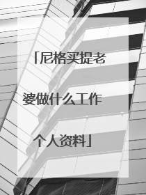 尼格买提老婆做什么工作个人资料