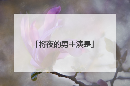 将夜的男主演是