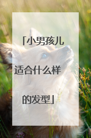 小男孩儿适合什么样的发型