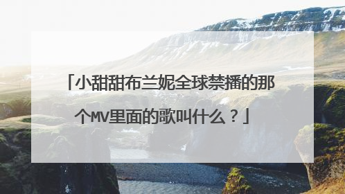 小甜甜布兰妮全球禁播的那个MV里面的歌叫什么？