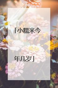 小糯米今年几岁