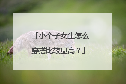 小个子女生怎么穿搭比较显高？