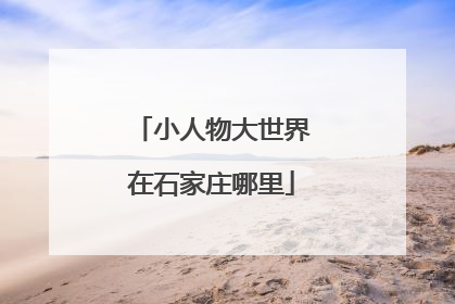 小人物大世界在石家庄哪里