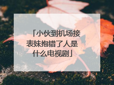 小伙到机场接表妹抱错了人是什么电视剧