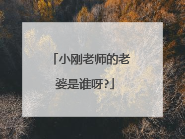 小刚老师的老婆是谁呀?