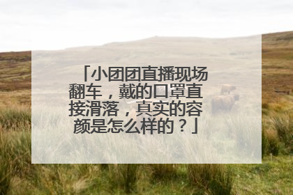 小团团直播现场翻车，戴的口罩直接滑落，真实的容颜是怎么样的？