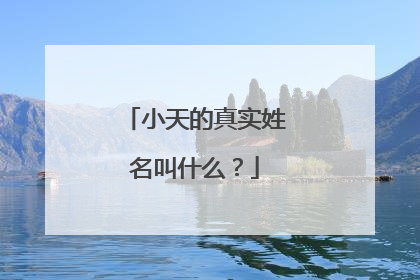 小天的真实姓名叫什么?
