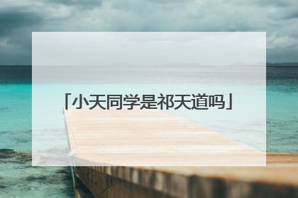 小天同学是祁天道吗