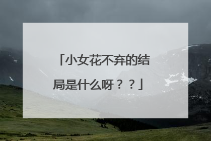 小女花不弃的结局是什么呀？？