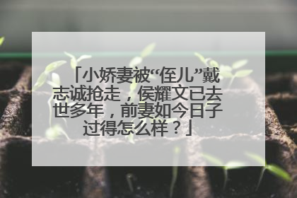 小娇妻被“侄儿”戴志诚抢走,侯耀文已去世多年,前妻如今日子过得怎么样?