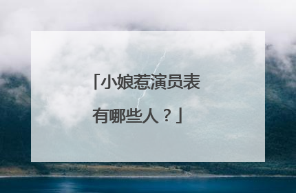 小娘惹演员表有哪些人?