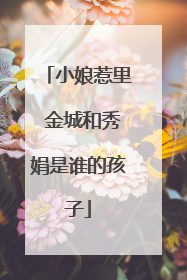 小娘惹里 金城和秀娟是谁的孩子