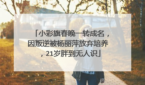 小彩旗春晚一转成名，因叛逆被杨丽萍放弃培养，21岁胖到无人识
