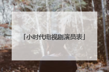 小时代电视剧演员表