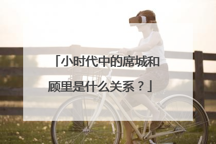 小时代中的席城和顾里是什么关系？