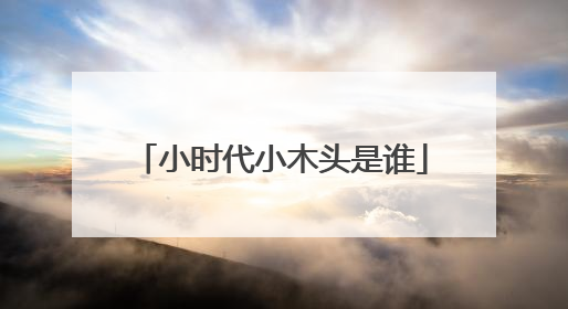 小时代小木头是谁
