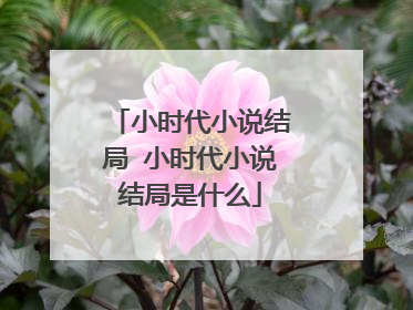 小时代小说结局 小时代小说结局是什么