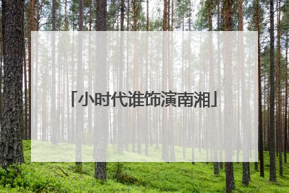 小时代谁饰演南湘