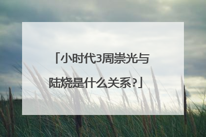 小时代3周崇光与陆烧是什么关系?