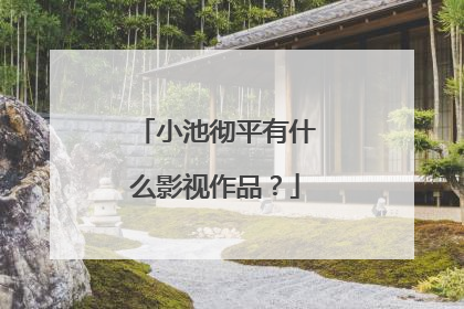 小池彻平有什么影视作品?