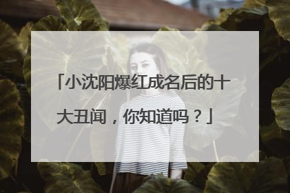 小沈阳爆红成名后的十大丑闻，你知道吗？