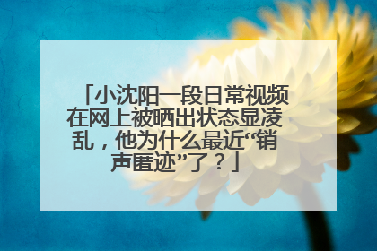 小沈阳一段日常视频在网上被晒出状态显凌乱，他为什么最近“销声匿迹”了？
