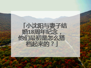 小沈阳与妻子结婚18周年纪念,他们最初是怎么搭档起来的?