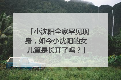 小沈阳全家罕见现身，如今小沈阳的女儿算是长开了吗？