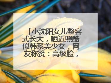 小沈阳女儿整容式长大，晒近照酷似韩系美少女，网友称赞：高级脸，啥模样？