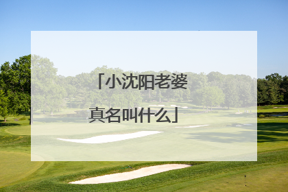 小沈阳老婆真名叫什么