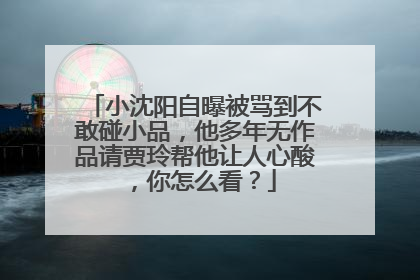 小沈阳自曝被骂到不敢碰小品，他多年无作品请贾玲帮他让人心酸，你怎么看？