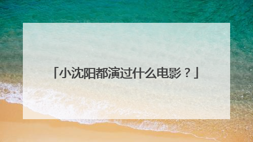 小沈阳都演过什么电影？