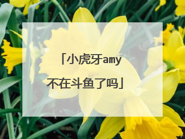 小虎牙amy不在斗鱼了吗