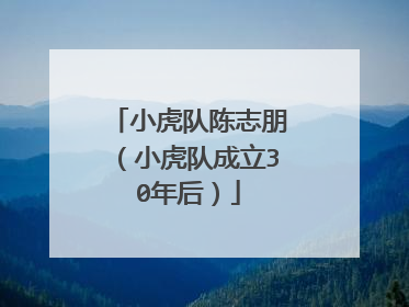 小虎队陈志朋（小虎队成立30年后）
