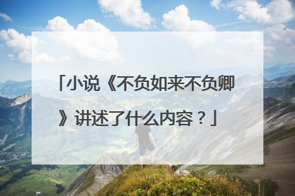 小说《不负如来不负卿》讲述了什么内容？