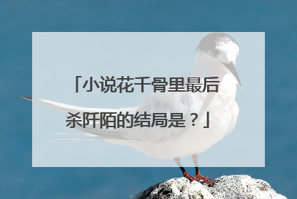 小说花千骨里最后杀阡陌的结局是?