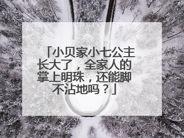 小贝家小七公主长大了,全家人的掌上明珠,还能脚不沾地吗?