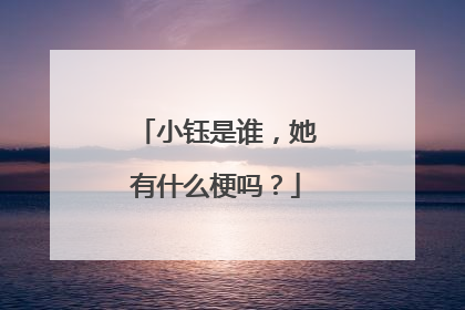 小钰是谁，她有什么梗吗？