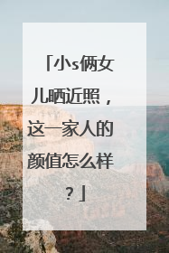 小s俩女儿晒近照，这一家人的颜值怎么样？