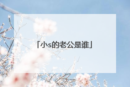 小s的老公是谁