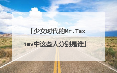 少女时代的Mr.Taximv中这些人分别是谁