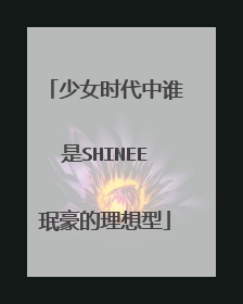 少女时代中谁是SHINEE珉豪的理想型